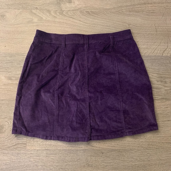Fashion Nova Purple Corduroy Skirt - Picture 1 of 2